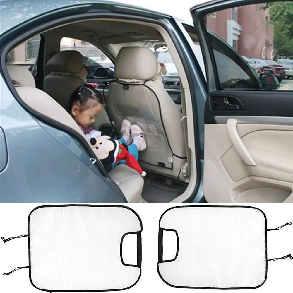 

2pcs Car Seat Back Protector Cover for Children Kids Baby Auto Seat Cushion Kick Mat Pad Anti Mud Clean Dirt Car Accessorie K9H0