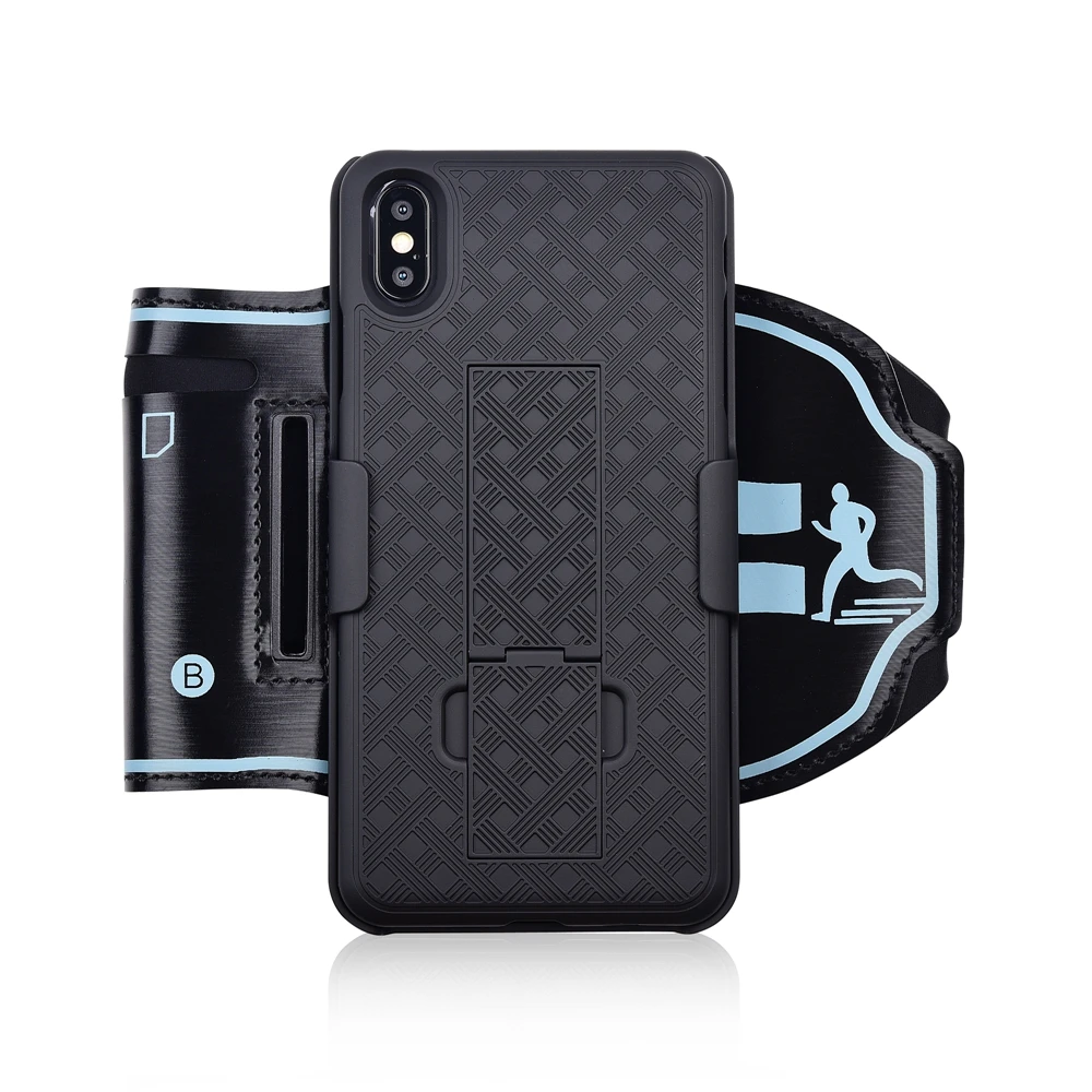 Чехол с повязкой на руку для iPhone X XS MAX XR 11 Pro Max задняя крышка спортивный держатель