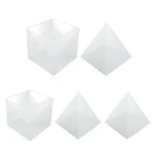 Супер большой набор форм для пирамиды из смолы, большие силиконовые 3D формы для пирамидок, инструменты форма для изготовления ювелирных изделий, домашний декор 15 см5,9 дюйма