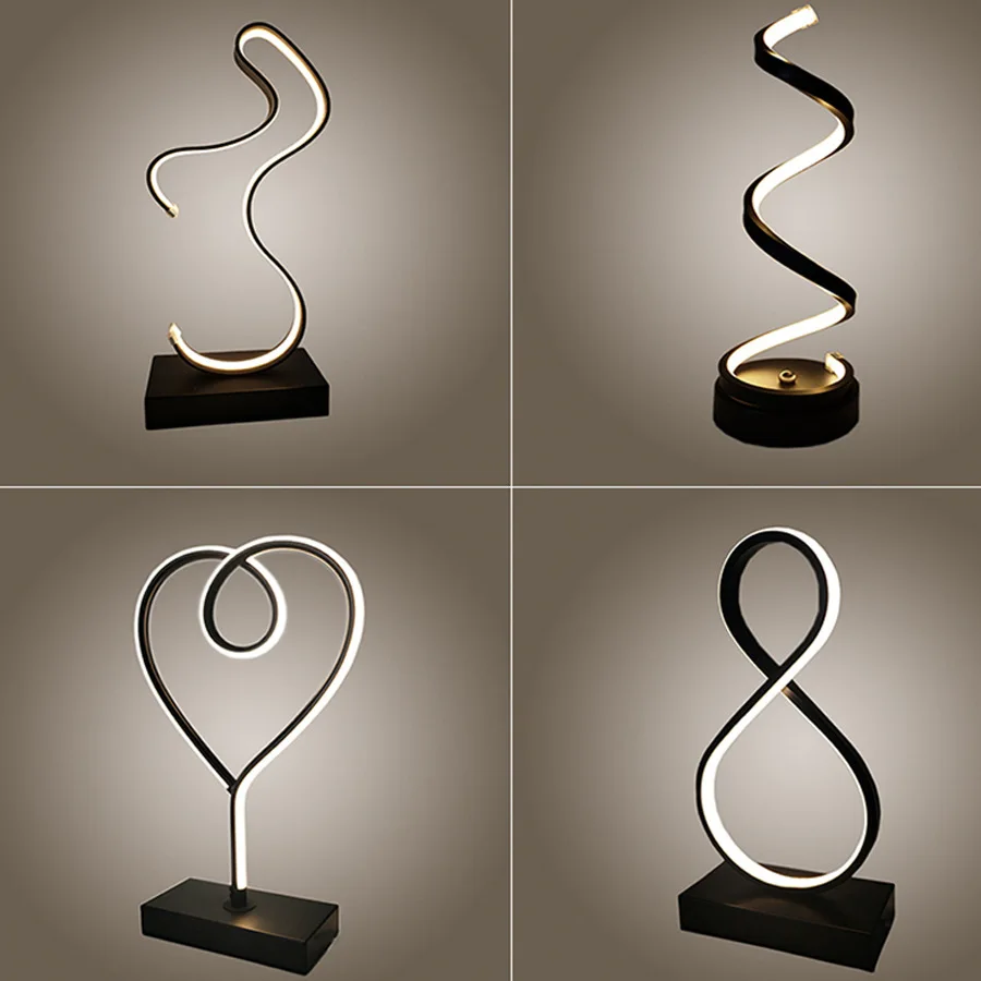 

Desk Lamp Bedroom Bedside Originality Romantic Household Arts Decoration Personality A Living Room Concise Modern Desk Lamp