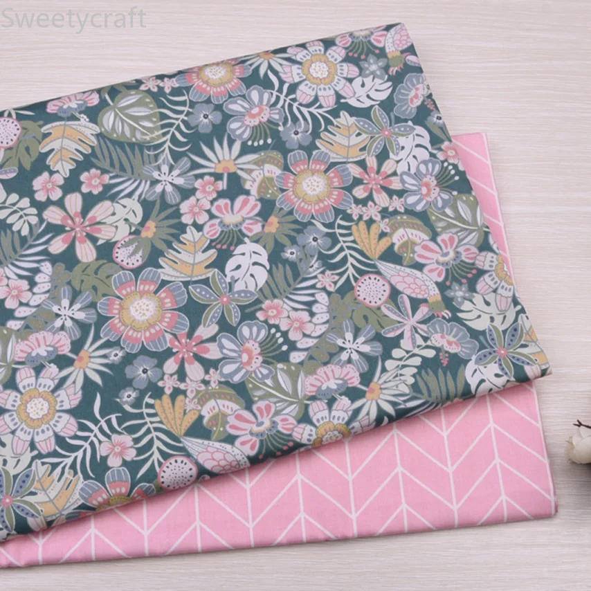 

160cmX10M Elegant flowers 100% Cotton Twill Fabric Patchwork Cloth,Sewing baby Bed Sheet Quilting Fat Quarters Material Fabric
