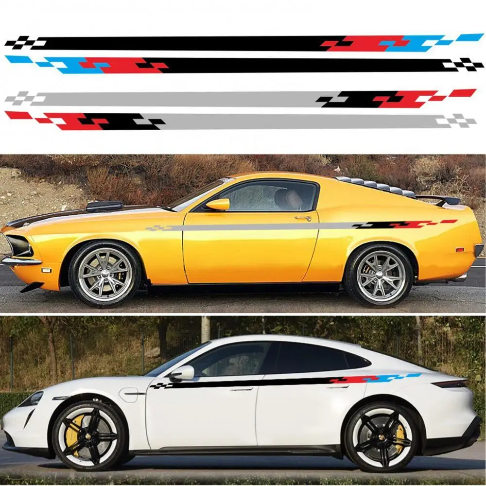 

2Pcs Anti-scratch Waterproof Car Vehicle Trim Stickers Decals Body Decoration