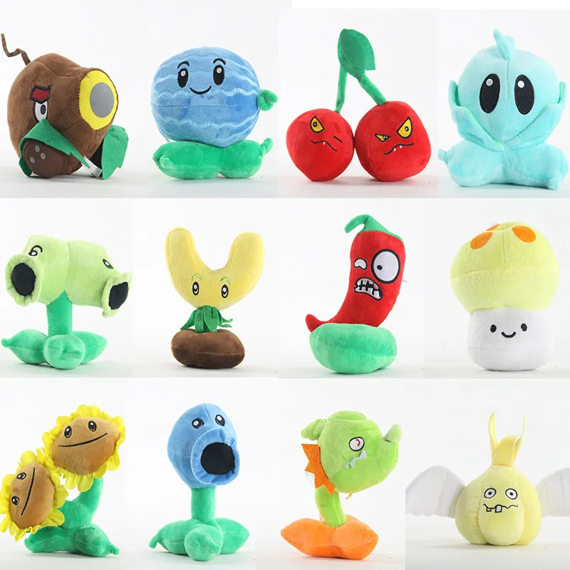 Растения против зомби плюшевые игрушки 16 стилей растения 20 23 см мягкие куклы для