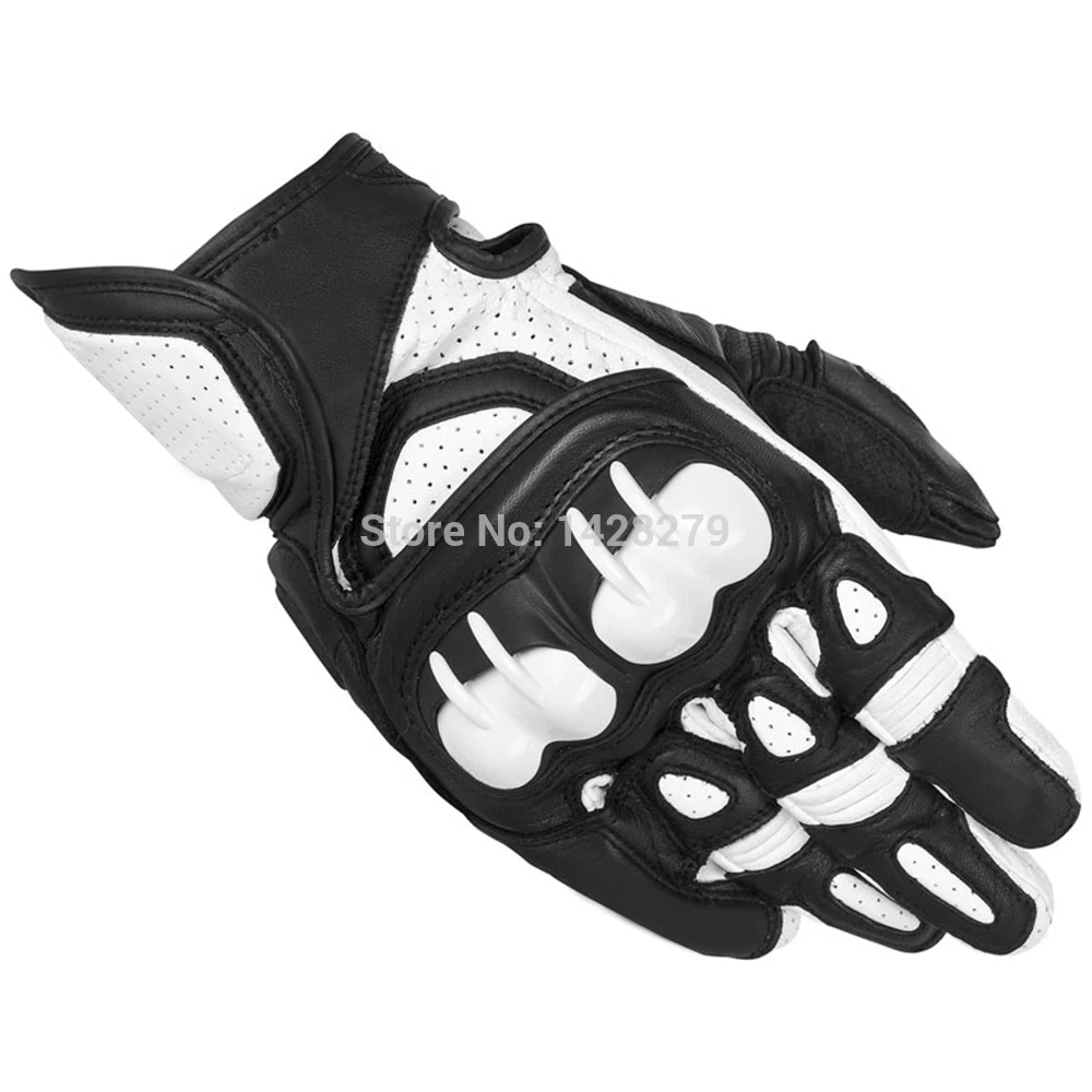 Мужские перчатки для езды на мотоцикле кожаные короткие со звездой GPX