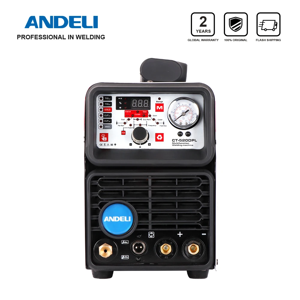 ANDELI Smart Portable Single Phase Multifunctional Welding Machine CT-520DPL 5 in 1 with CUT MMA COLD PULSE TIG machine | Инструменты