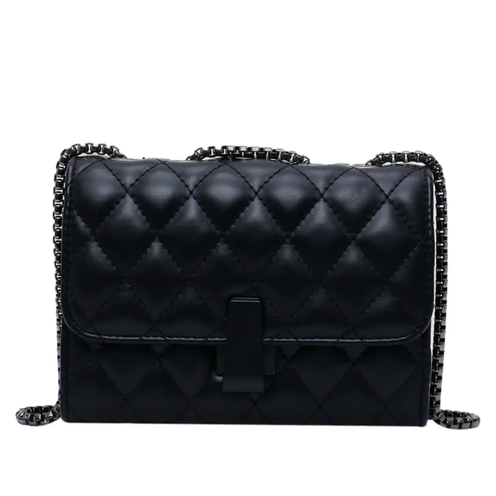 Маленькая сумка через плечо для женщин качественный кожаный ремешок на цепочке