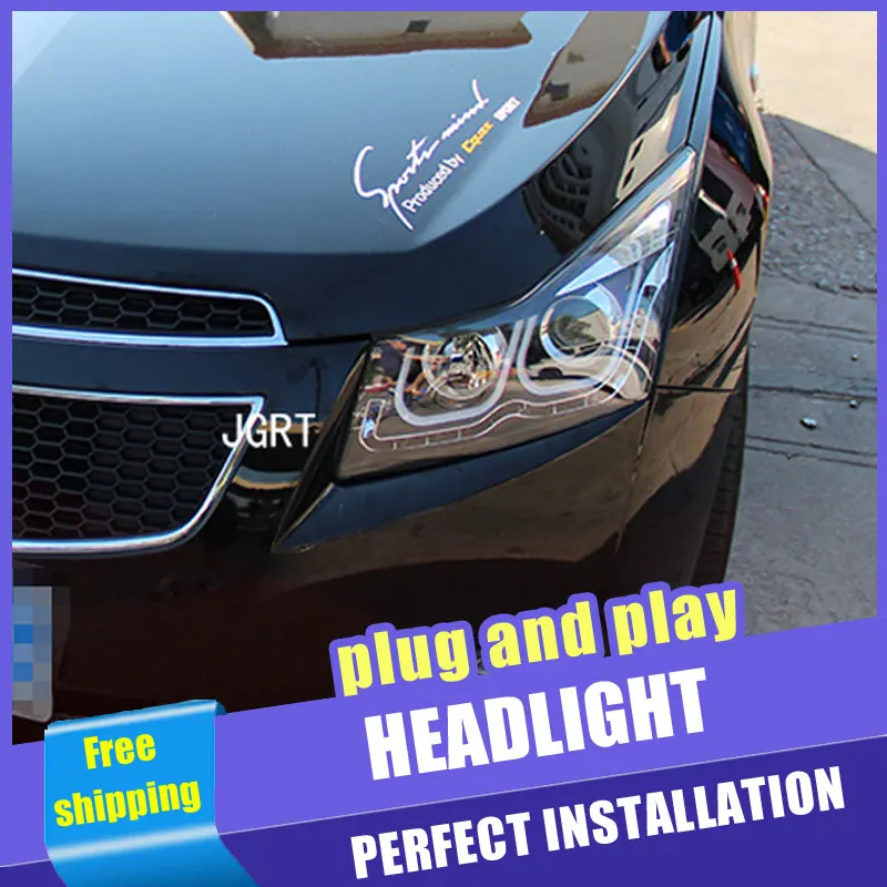 Автомобильные светодиодсветодиодный фары для Chevrolet Cruze 2010 2014 светодиодные DRL