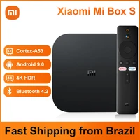 original xiaomi mi tv box s 4k ultra hd android 9 0 hdr 2g 8g wifi google cast netflix smart tv box media player global version
