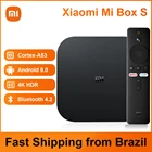Оригинальная ТВ-приставка Xiaomi Mi S 4K Ultra HD Android 9,0 HDR 2G 8G WiFi Google Cast Netflix Smart TV Box