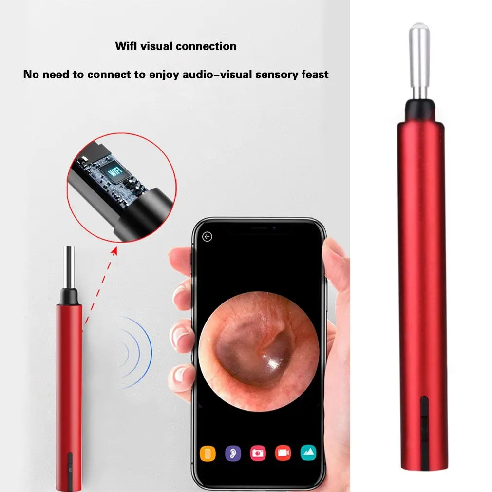 

3.9mm WiFi Ear Wax Removal Tool Ear Cleaning Camera Visual Otoscope Wireless Luminous Teeth Oral Inspection Camera Tool