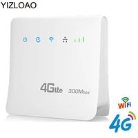 yizloao 4g lte cpe wifi router fdd tdd broadband 300mbps mobile router hotspot wireless modem with sim card slot rj45 lan port