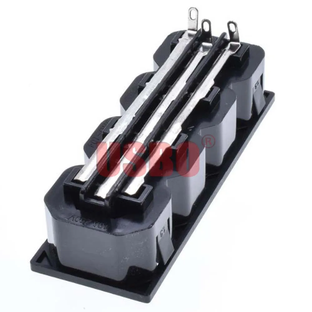 Черная медь 10A 250V IEC320 C13 4 Jack встроенный PDU/UPS шасси Женский Разъем Универсальный AC