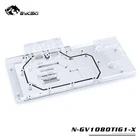 Водоблок BYKSKI для GIGABYTE GTX1080Ti-Gaming-OC-11GGTX1080TI-GAMING-11GGV-N108TTURBO-11GD, медный блок с полным покрытием