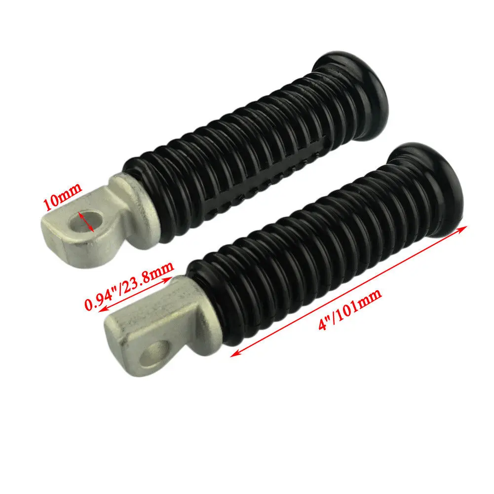 Male Mount Motorcycle Rubber Footrest Footpegs Floorboard For Harley Iron XL 883 1200 Street 750 500 Touring Custom Dyna Softail