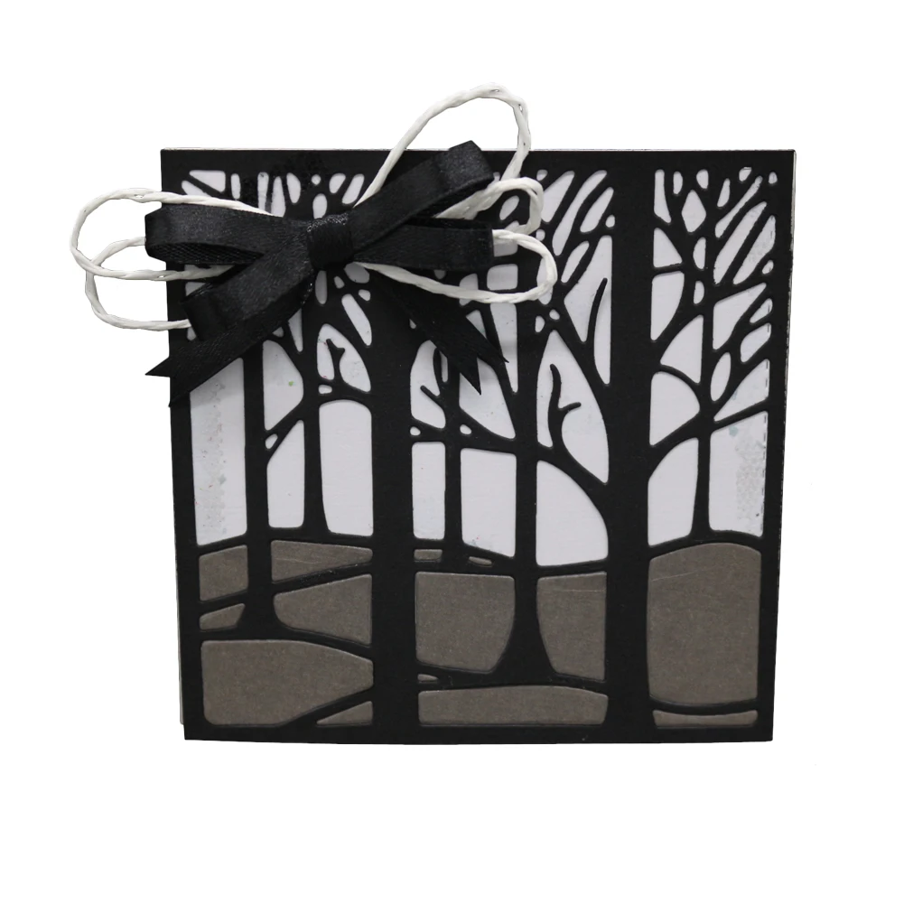 Прямоугольная форма для резки деревьев металлические штампы скрапбукинга