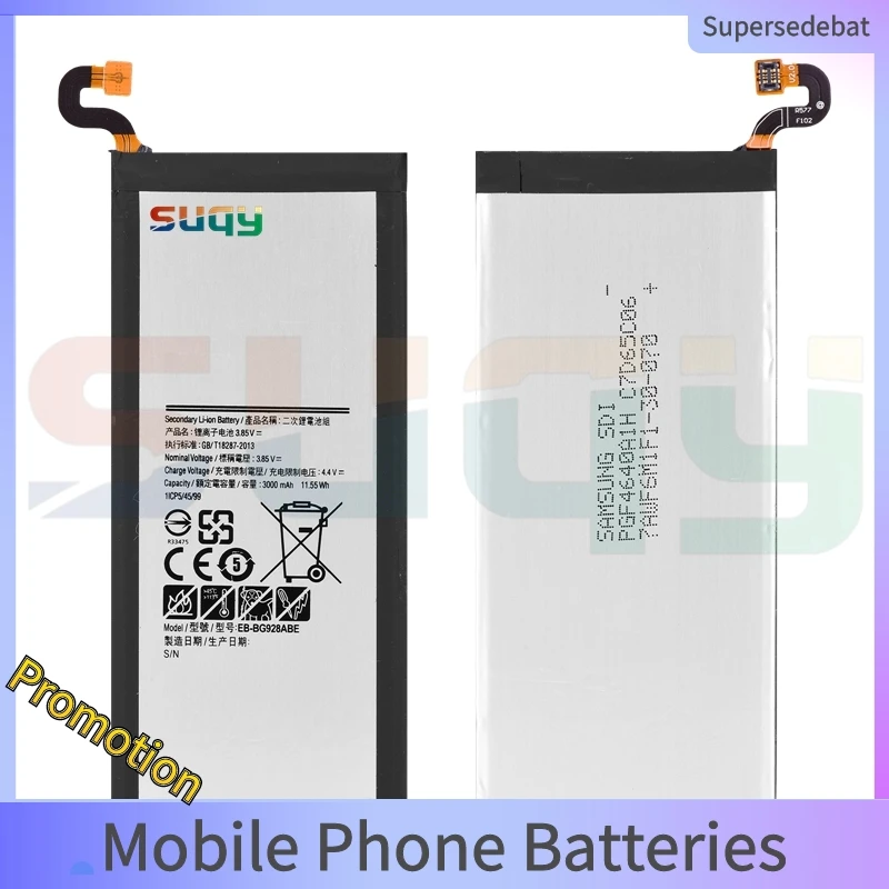 

Bateria for Galaxy S6 Edge+ G928T/A/i/S/7 3000mAh EB-BG928ABE Replacement Battery for Samsung Galaxy S6 Edge Plus G928 G928F/G