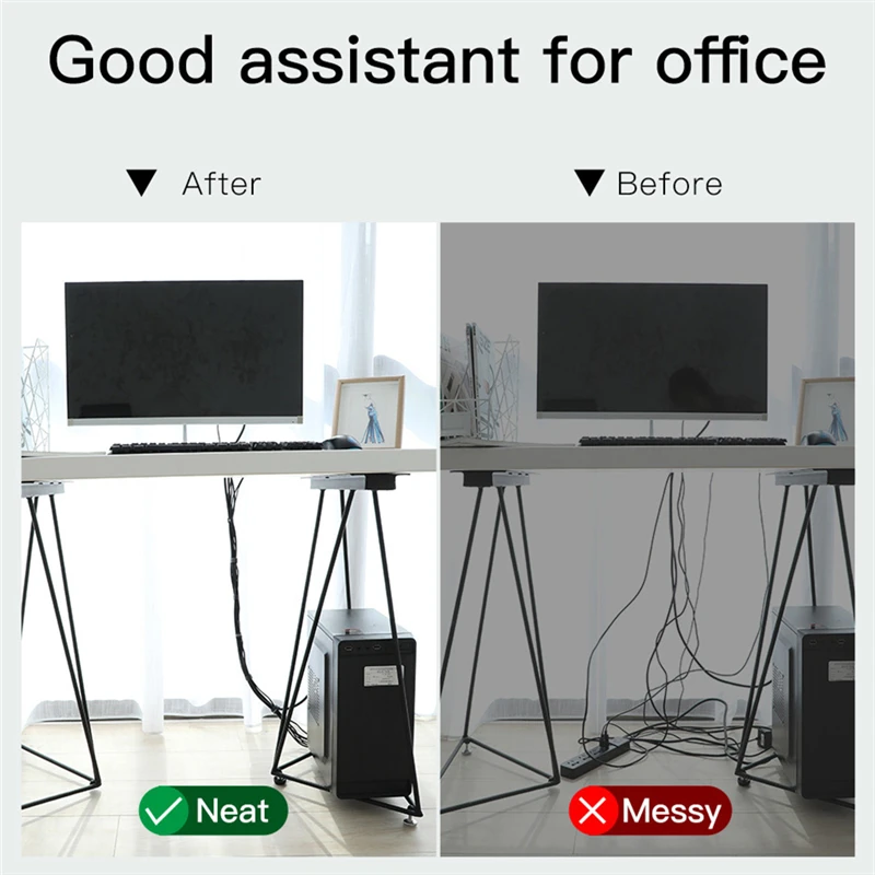 Органайзер для кабелей зажим проводов держатель наушников и мыши защита шнура