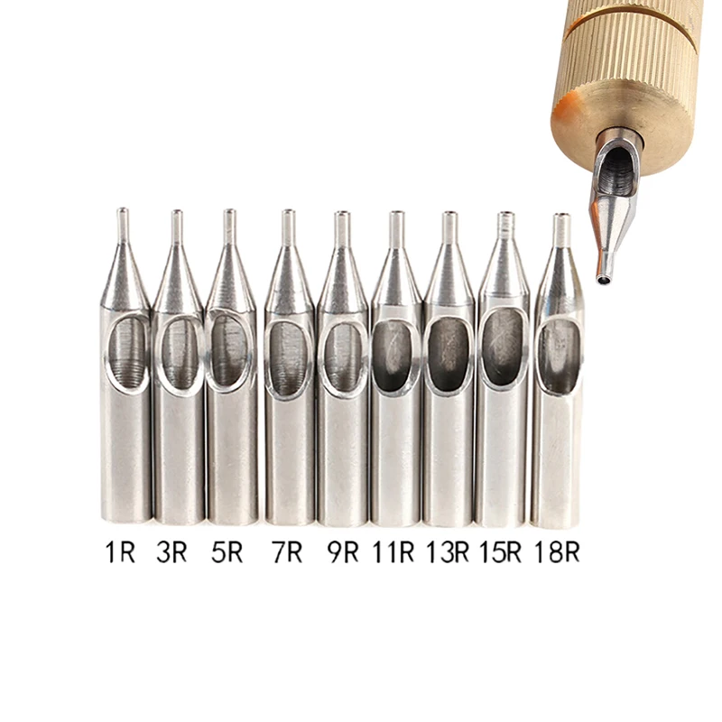 

High Quality 1PC Stainless Steel Tattoo Tips Kit Tattoo Nozzle Tips For Tattoo Needles Accessories