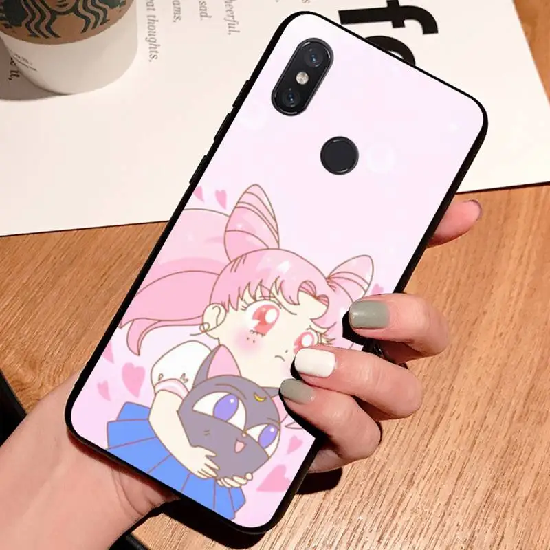 

Sailor Moon cute japanese anime high quality Phone Case funda For Xiaomi Redmi note 7 8 9 t k30 max3 9 s 10 pro lite