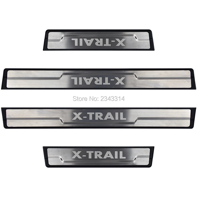 Для Nissan X-TRAIL T32 2014-2019 двери из нержавеющей стали с накладкой на предохранительная
