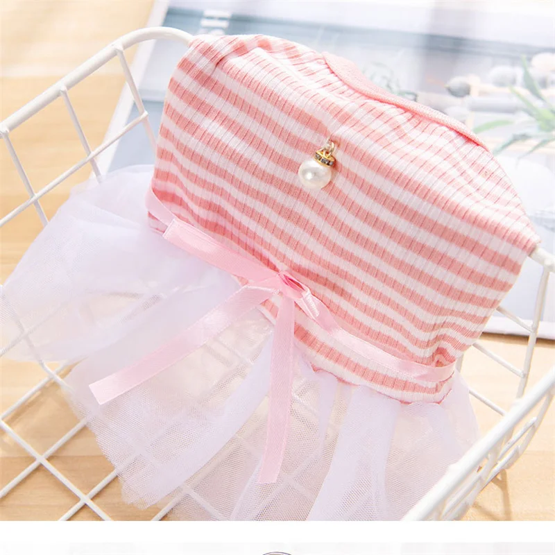 

Summer Thin Dog Skirt Pet BichonTeddy Small Dog Cat Lace Princess Striped Dog Dress Pet Clothes Pet Clothing Chihuahua