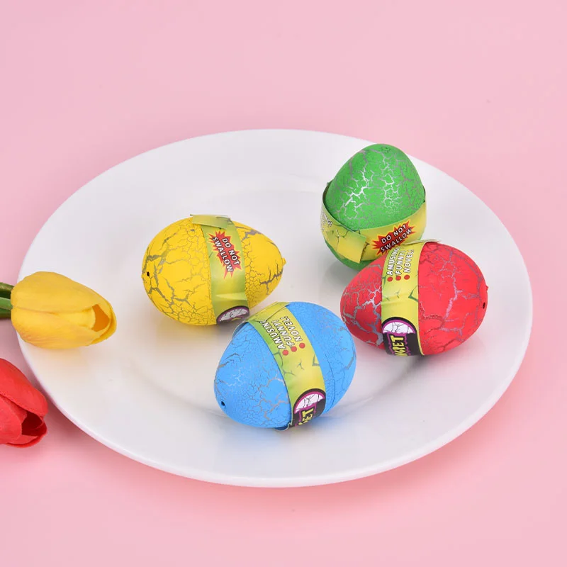 4PCS Magic Water Growing Dino Egg Hatching Colorful Dinosaur Add Cracks Grow Eggs Cute Children Kids Toy For Boys | Игрушки и хобби