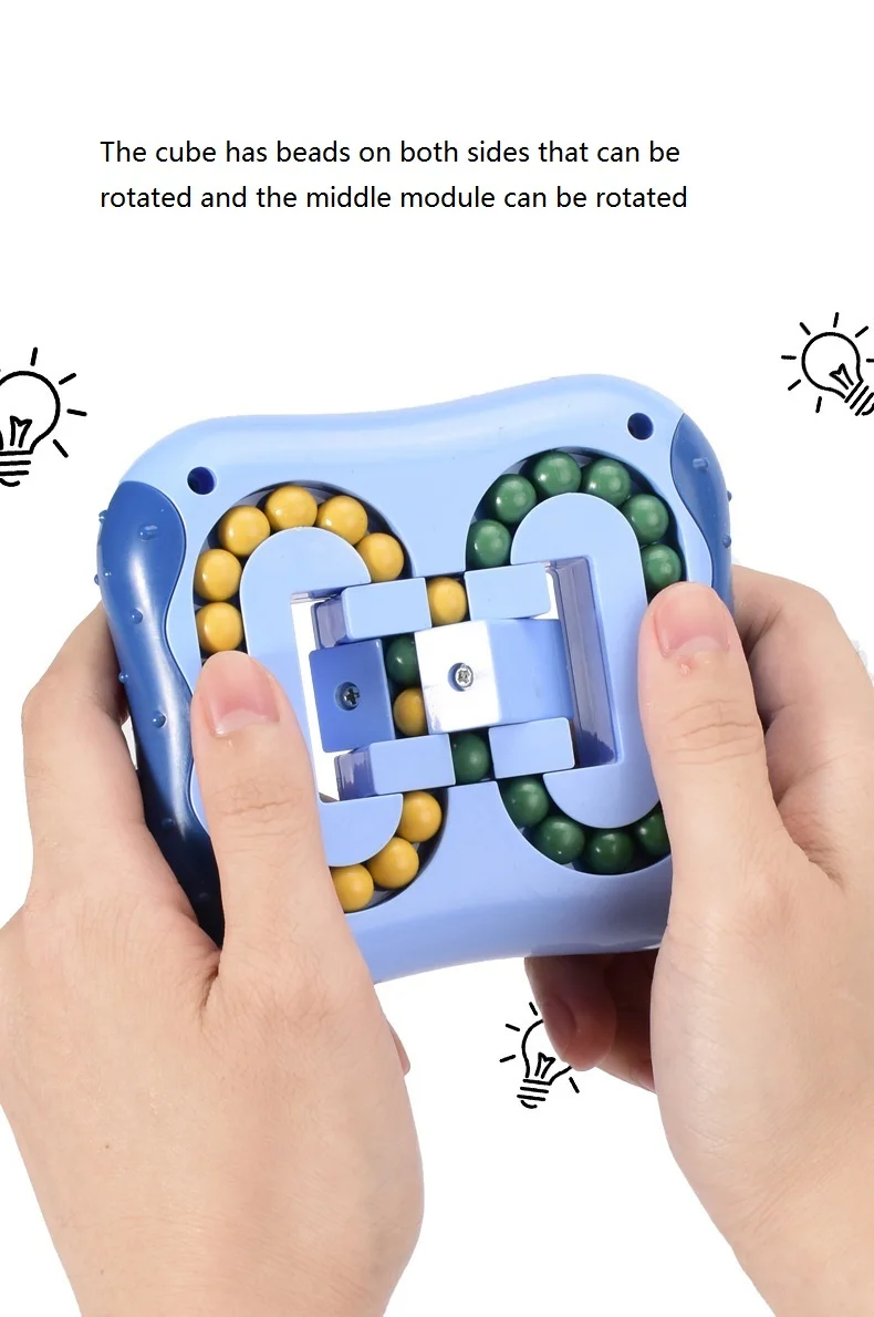 Spinning Magic Beans Antistress Cube Toys Anxiety Fidget Anti-stress Box Autism Hand Figet Toy Simple Dimple for Children Ball enlarge