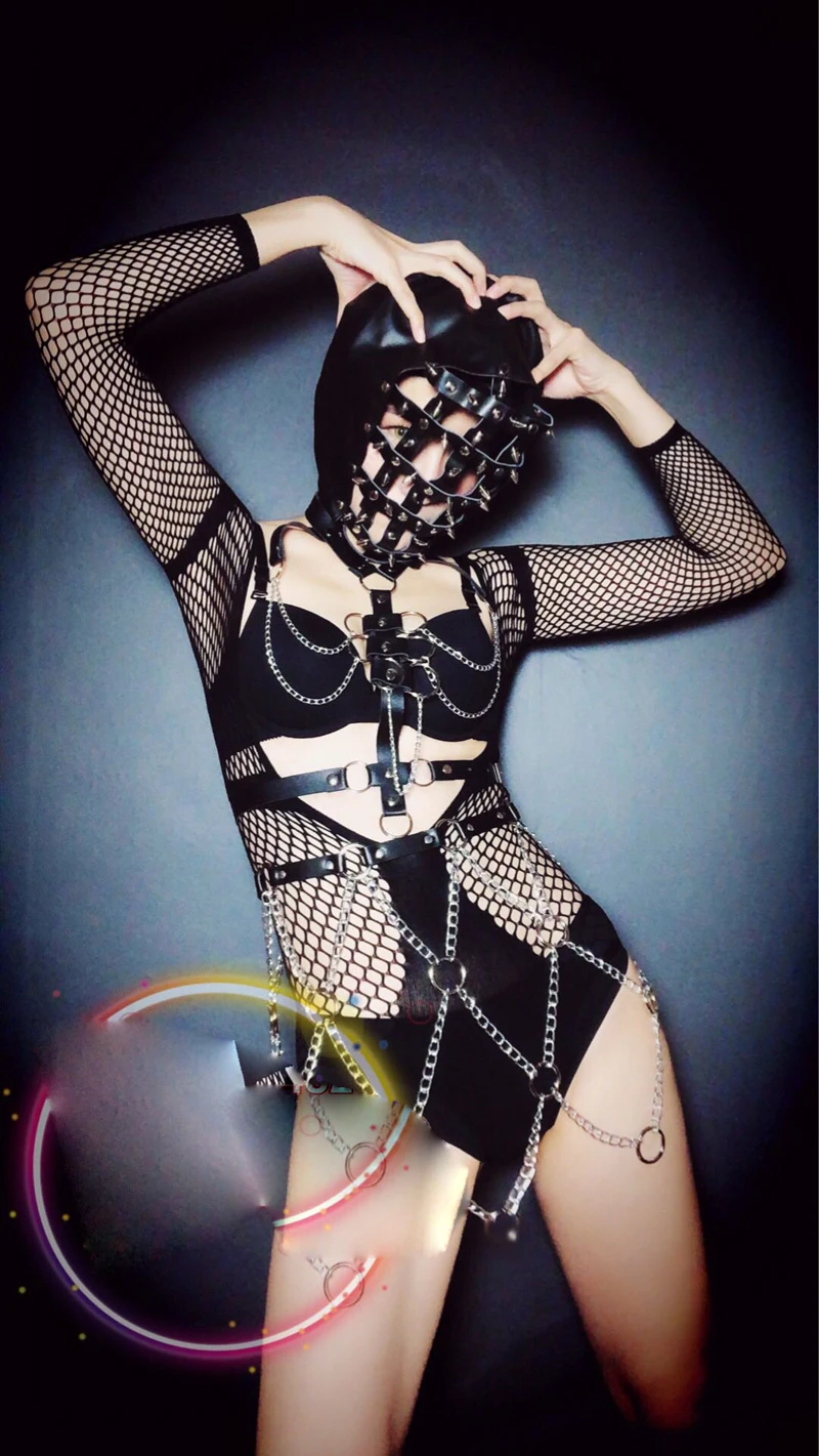 

Новый женский костюм «вор ГОГО» для шоу, вечевечерние, туров, ночных клубов, женский сексуальный танцевальный костюм, маска, полный комплект