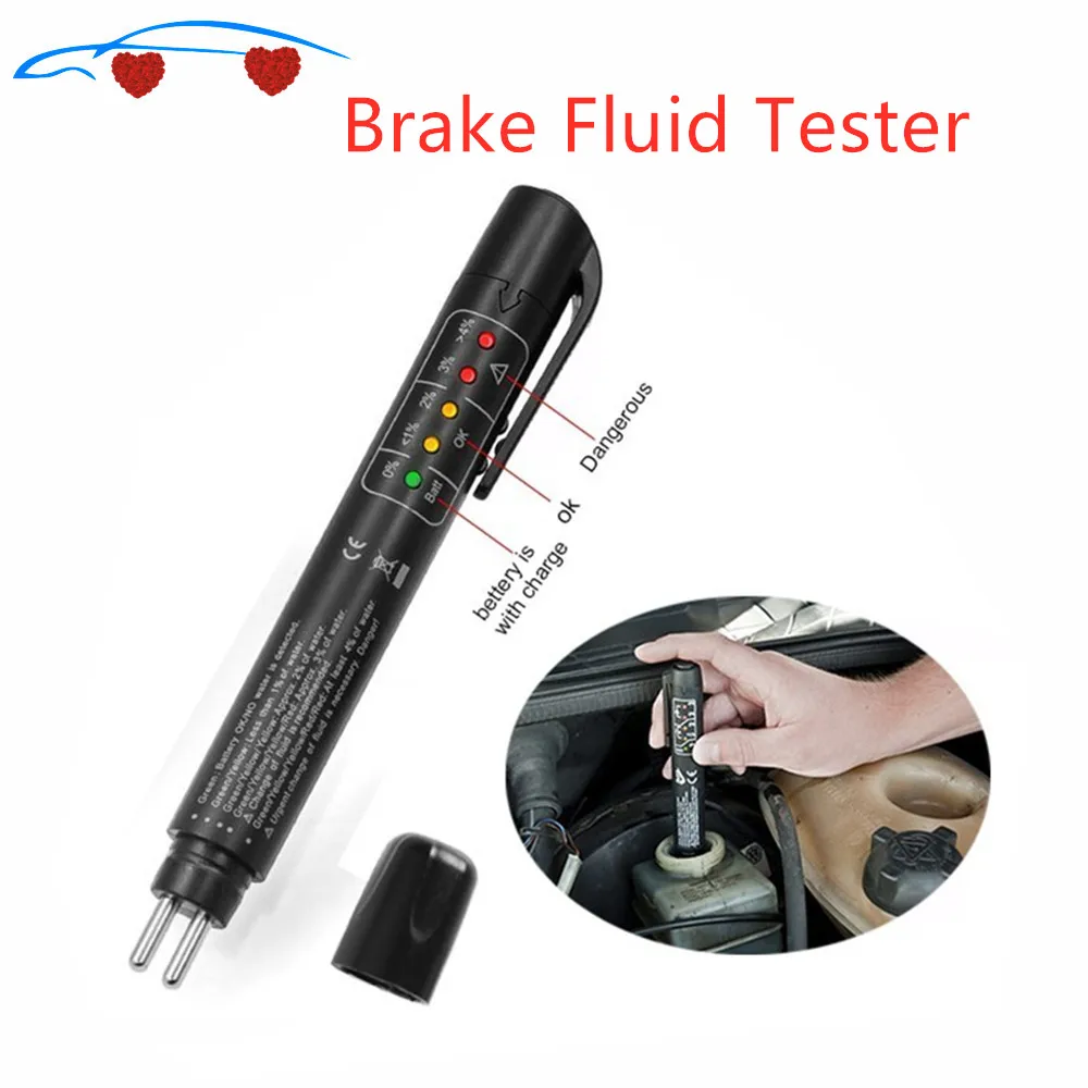 2021 Новый Тормозная жидкость тестер ручка с 5 светодиодный Авто Диагностические
