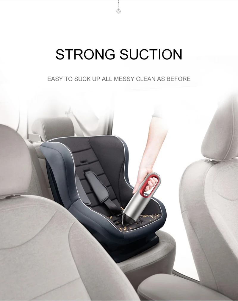 Rylybons беспроводной автомобильный пылесос для Авто Портативный ручной
