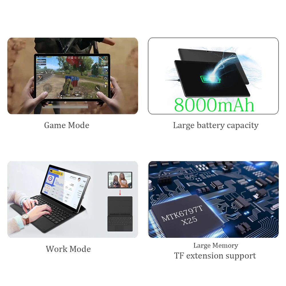 Newest 11.6 Inch Tablet pc 3GB RAM 64GB ROM Deca-Core Android 8.1 Tab 8000mAh Dual Wifi 4G Lte Phablet IPS Tablets Google Store |