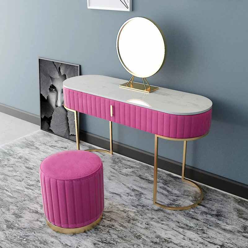 

Modern minimalist fabric shoe changing stool home living room creative small round stool sofa stool