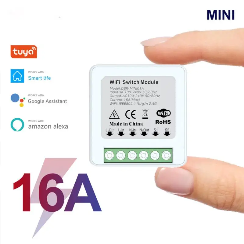 

WiFi Smart Light Switch Relay Module Smart Home Smart Life/Tuya APP Remote Control Work With Alexa Echo Google Home