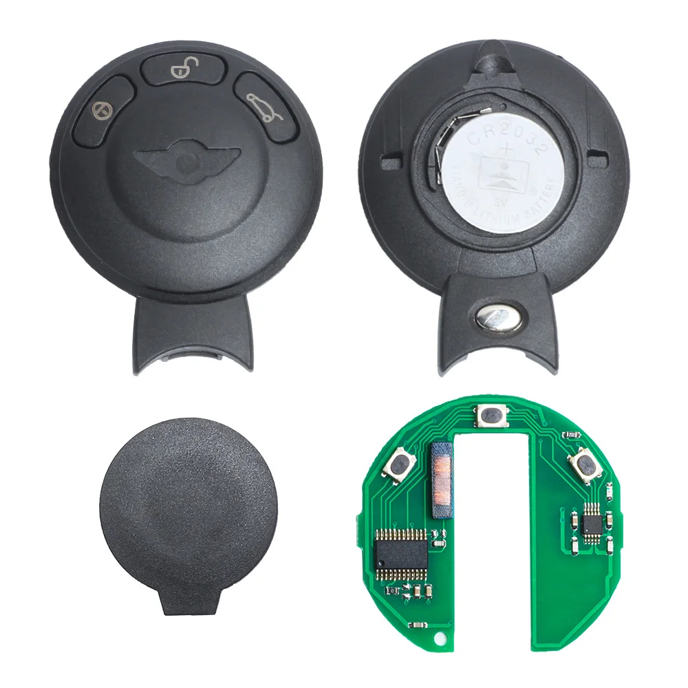 

For BMW Mini 3 Button With Back Battery 315/433/868/315lpMhz FCC:KR55WK49333