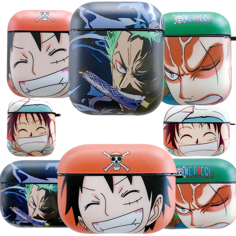 

Kawaii Мультфильм Onepiece Luffy Airpods чехол Беспроводная Bluetooth гарнитура мягкий чехол для Airpods 2/Pro Чехол Onepiece Zoro