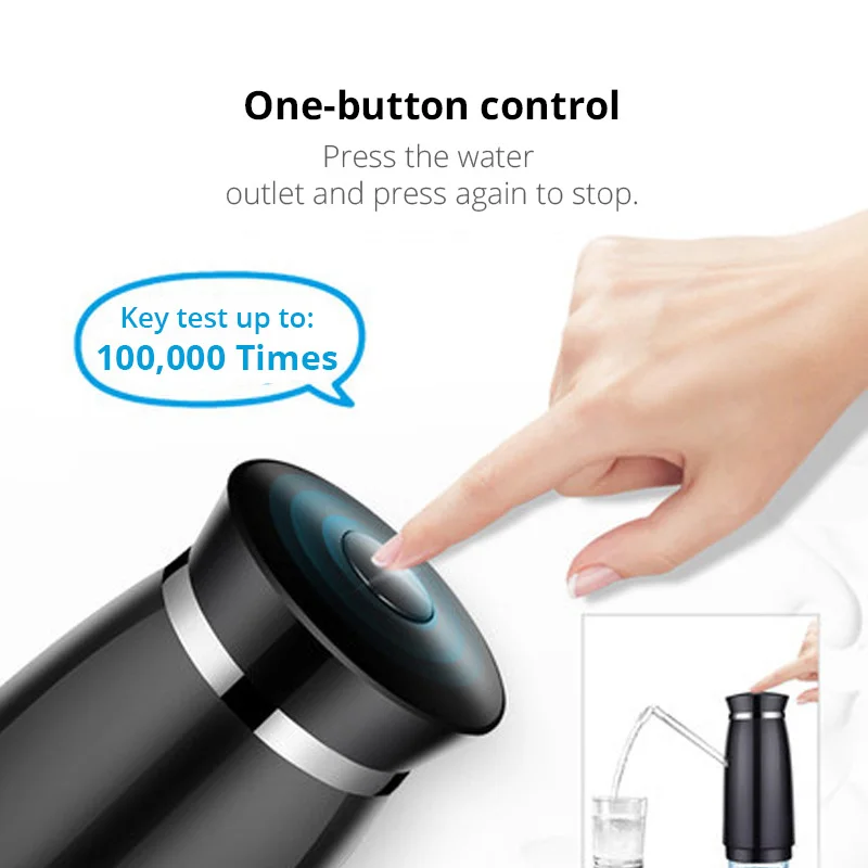 Электрический водяной насос дозатор USB перезаряжаемая переносная Питьевая