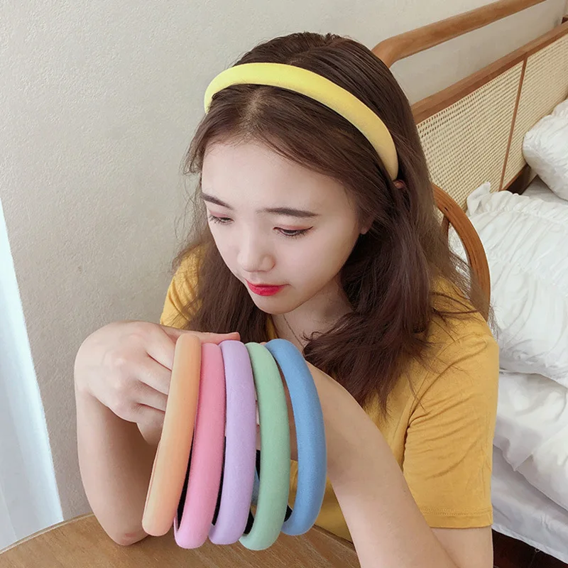 Ободок для волос Новый ободок Женский однотонный с повязкой на голову |