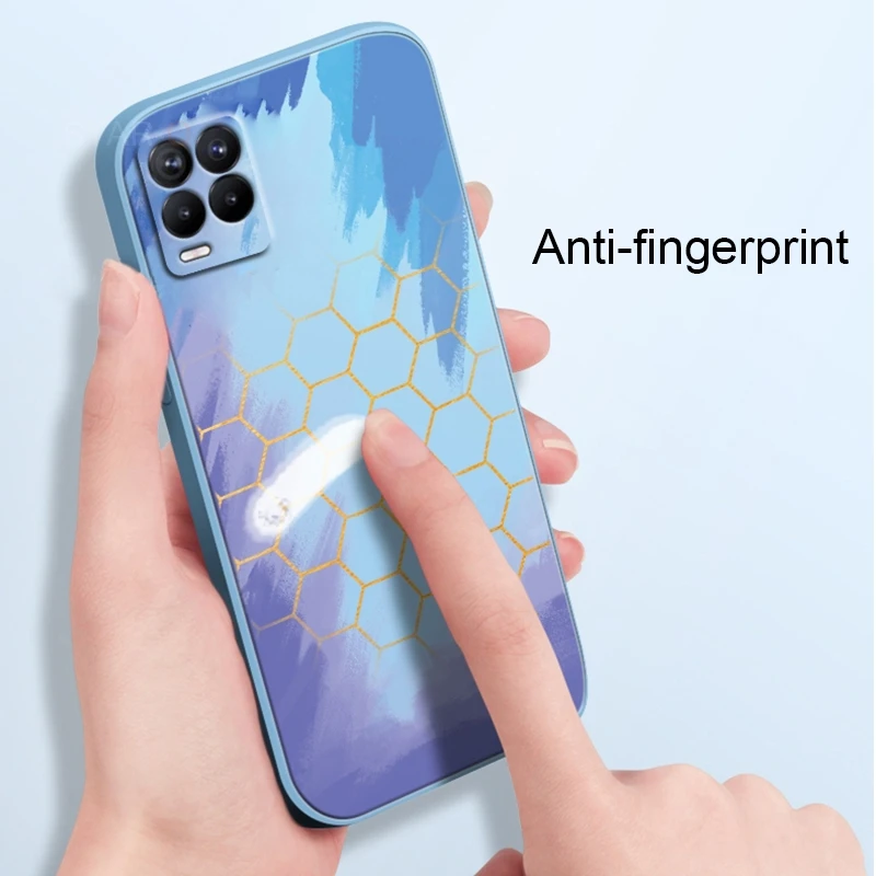 square soft silicone phone case for oppo realme 8 7 pro 4g 5g 6 5 6i 5i c3 6s watercolor painted back cover realme8 realme7 free global shipping