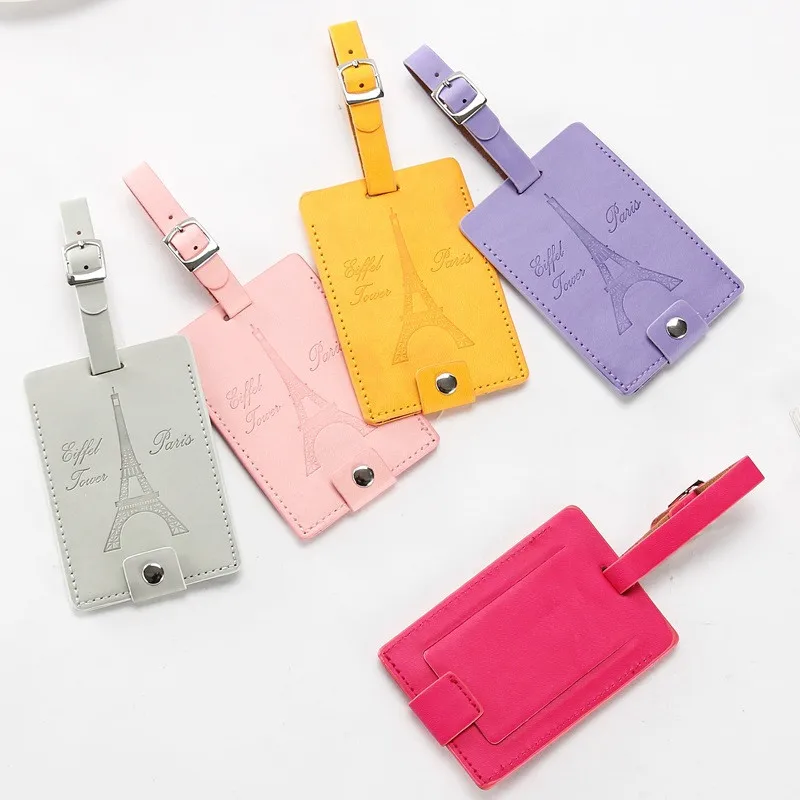 Новые аксессуары для багажа резиновая Эйфелева башня дорожный ID Addres держатель