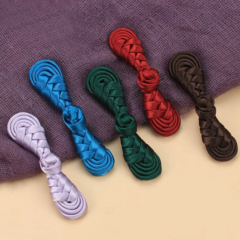 

100 Pieces 7.5*1.5 Cm Laides Clothes Retro Lute Cloth Buttons Chinese Frog Buttons Sewing On Formal Dress National Cheongsam