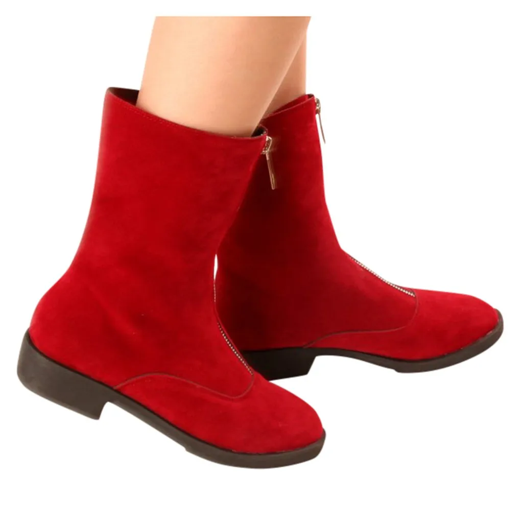 Модные женские Ботинки Зимняя обувь с леопардовым принтом ботинки до середины