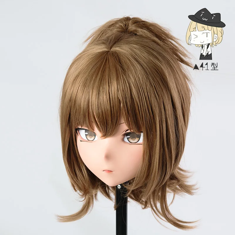 

(LiLi Mask-133) Sweet Girl BJD Resin Head Mask Custom Cosplay Japan Anime Silicone Kigurumi Mask Cross Dressing Lolita Doll