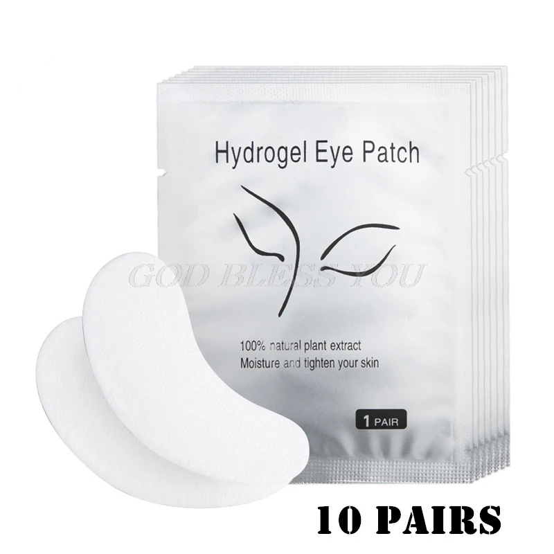 10 пар/лот накладки под глаза бумажные для наращивания ресниц на наклейки