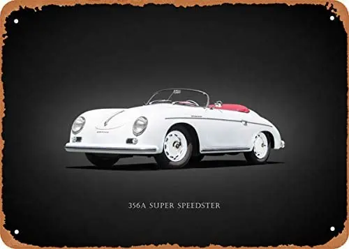 

Metal Sign - Performance Cars The 356A Super Speedster - 8 x 12 Vintage Look Tin Sign