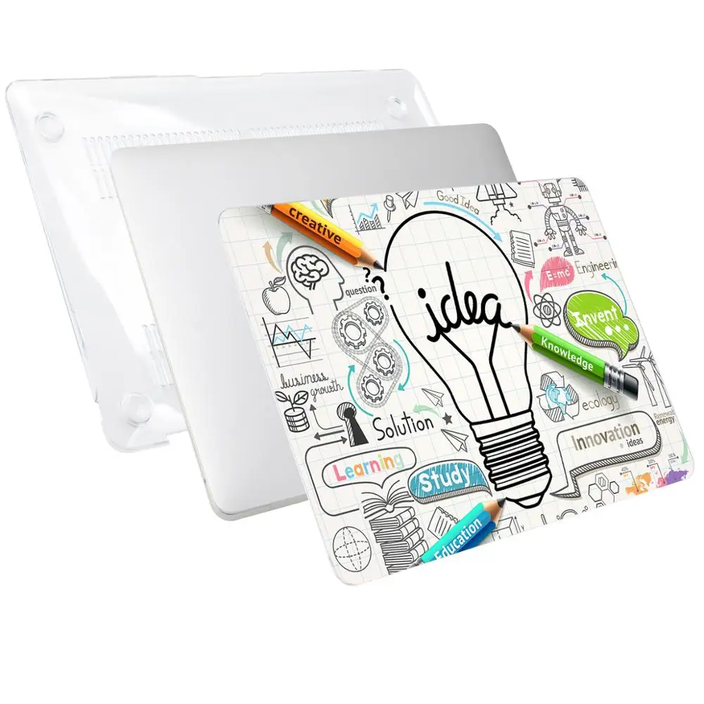 Жесткий чехол Batianda для Macbook Air Pro Retina 11 12 13 15 3 дюймов Touch Bar A1706 A1708 A1989 A1932 A1990