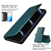 magnetic view window phone case for samsung galaxy s20 s21 s22 ultra s20 s21 fe flip pu leather holder cover for note 20 case