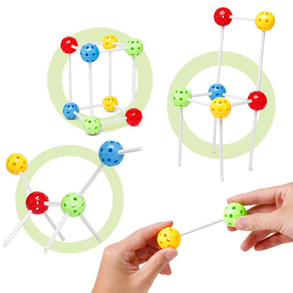 

72Pcs Building Blocks Sticks & Balls Construction Educational Kids Toy Gift