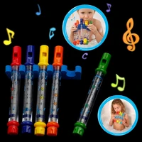 set of 5 water flutes music song sheets instruments kids fun children bath toy