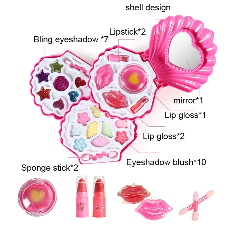 Girls Makeup Set Princess Cosmetics Make Up Washable Kids Pretend Play Toys For Children Toy | Игрушки и хобби