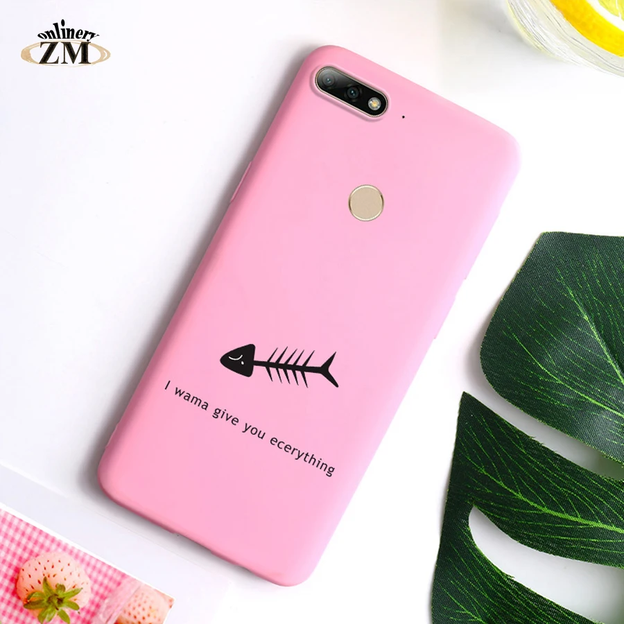 Couple Love Heart soft TPU Case For Huawei Y6 Prime 2018 Silicone Ultra Thin Cover FOR huawei enjoy 8e cases |